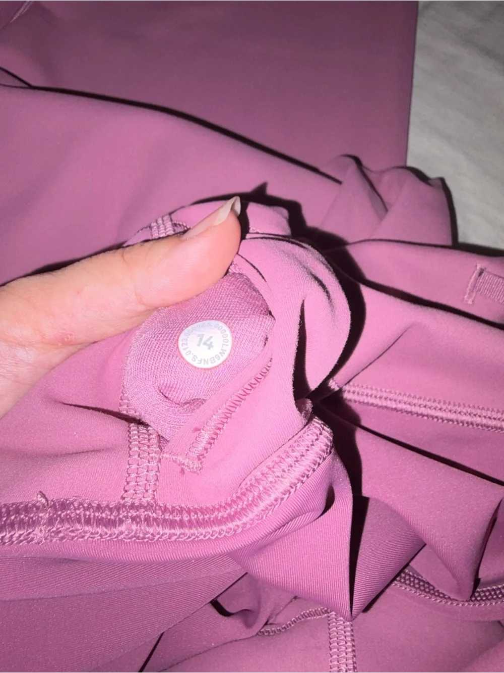 Lululemon size 14 Purple and Mauve High-Waist Leggings Duo